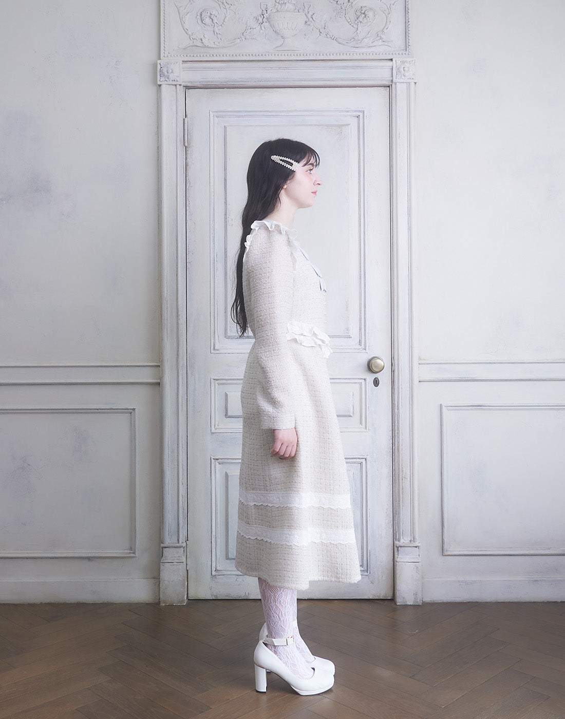 <Deliver In November> Lolime twinkle tweed Dress