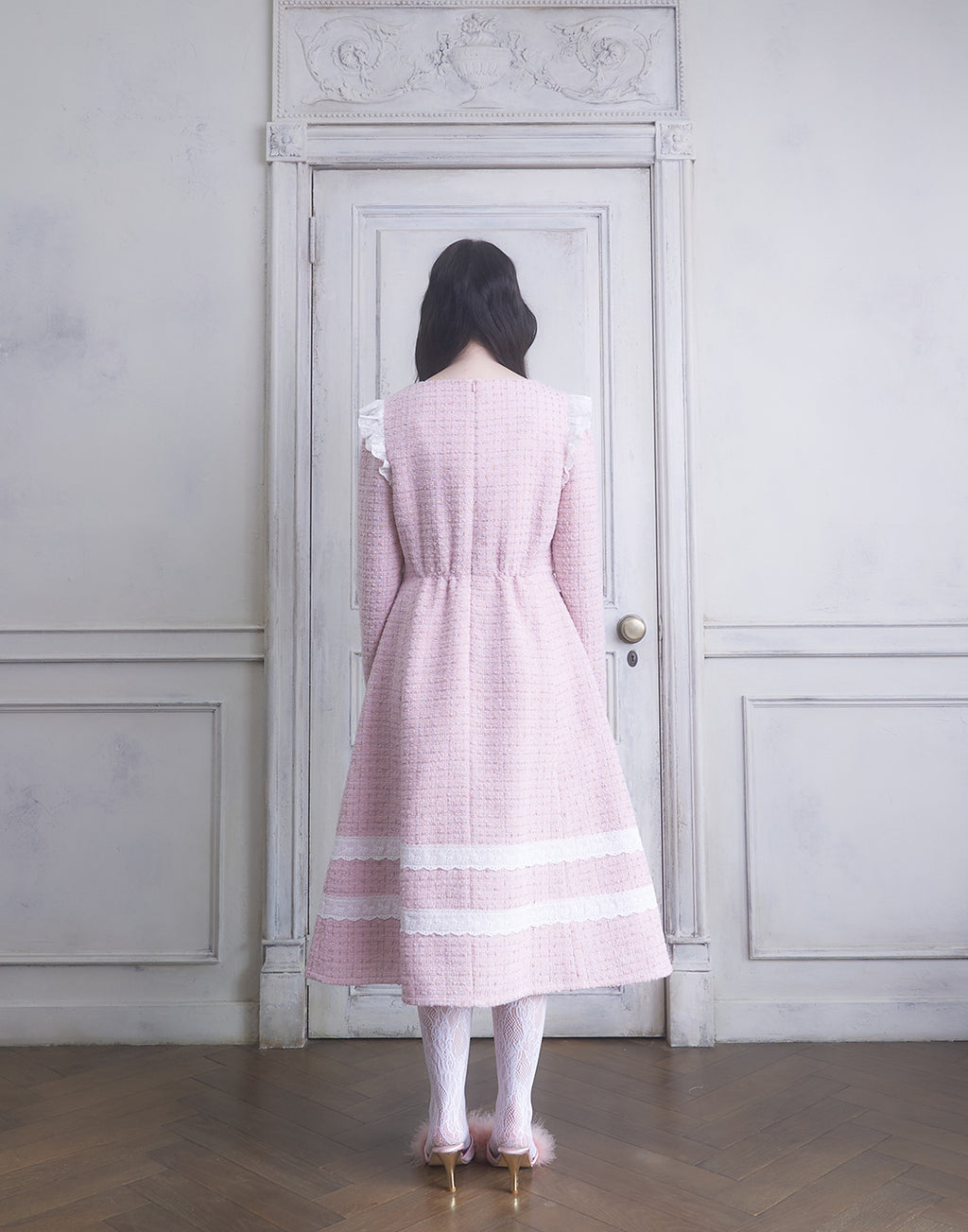 <Deliver In November> Lolime twinkle tweed Dress