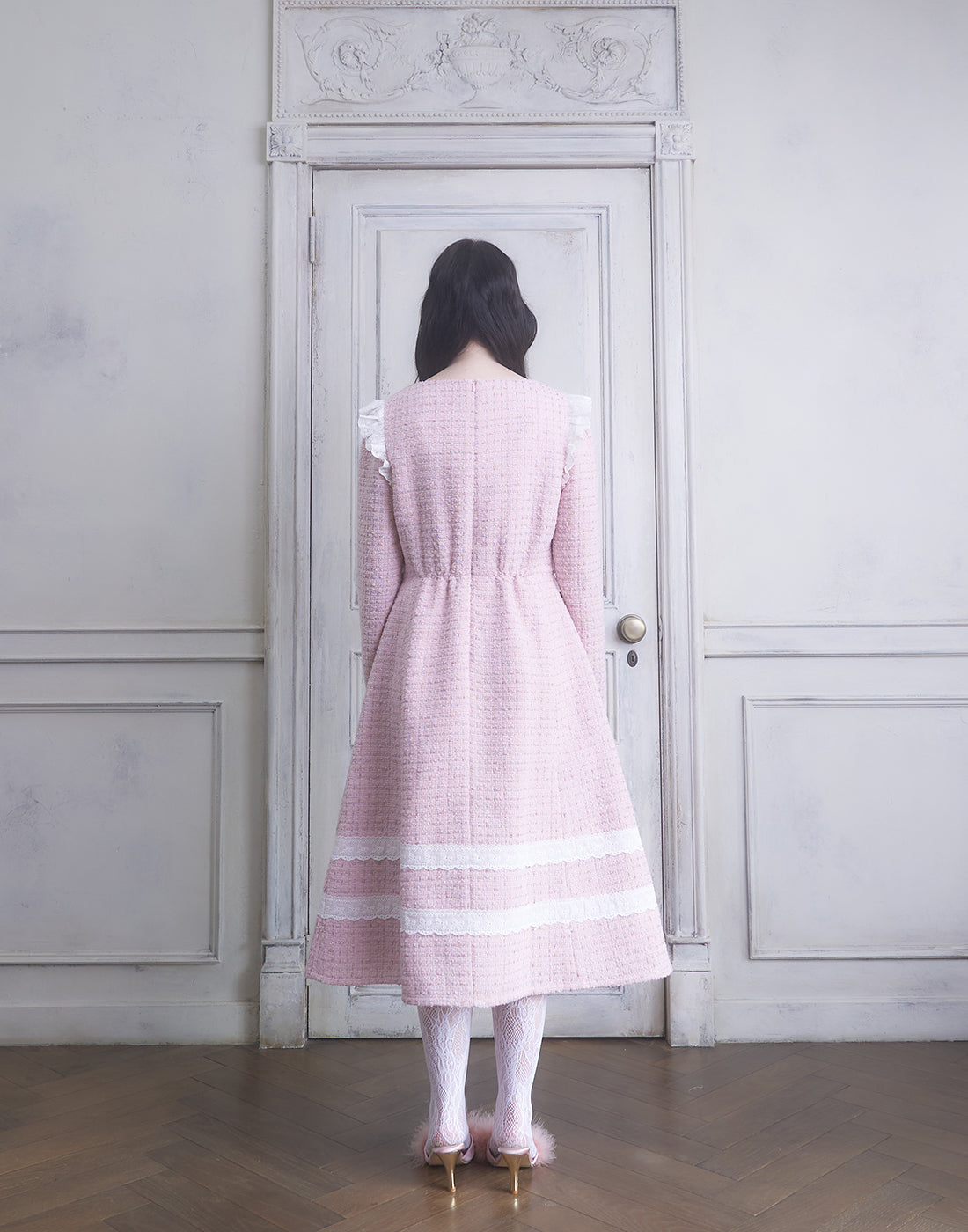 <Deliver In November> Lolime twinkle tweed Dress