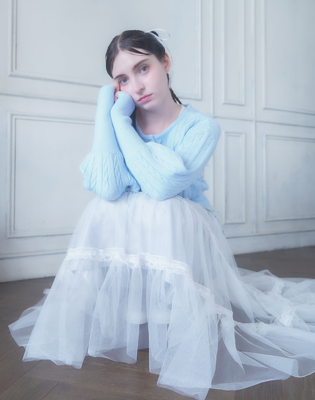 <Deliver In November> Lolime Heart Hole Knit Cardigan