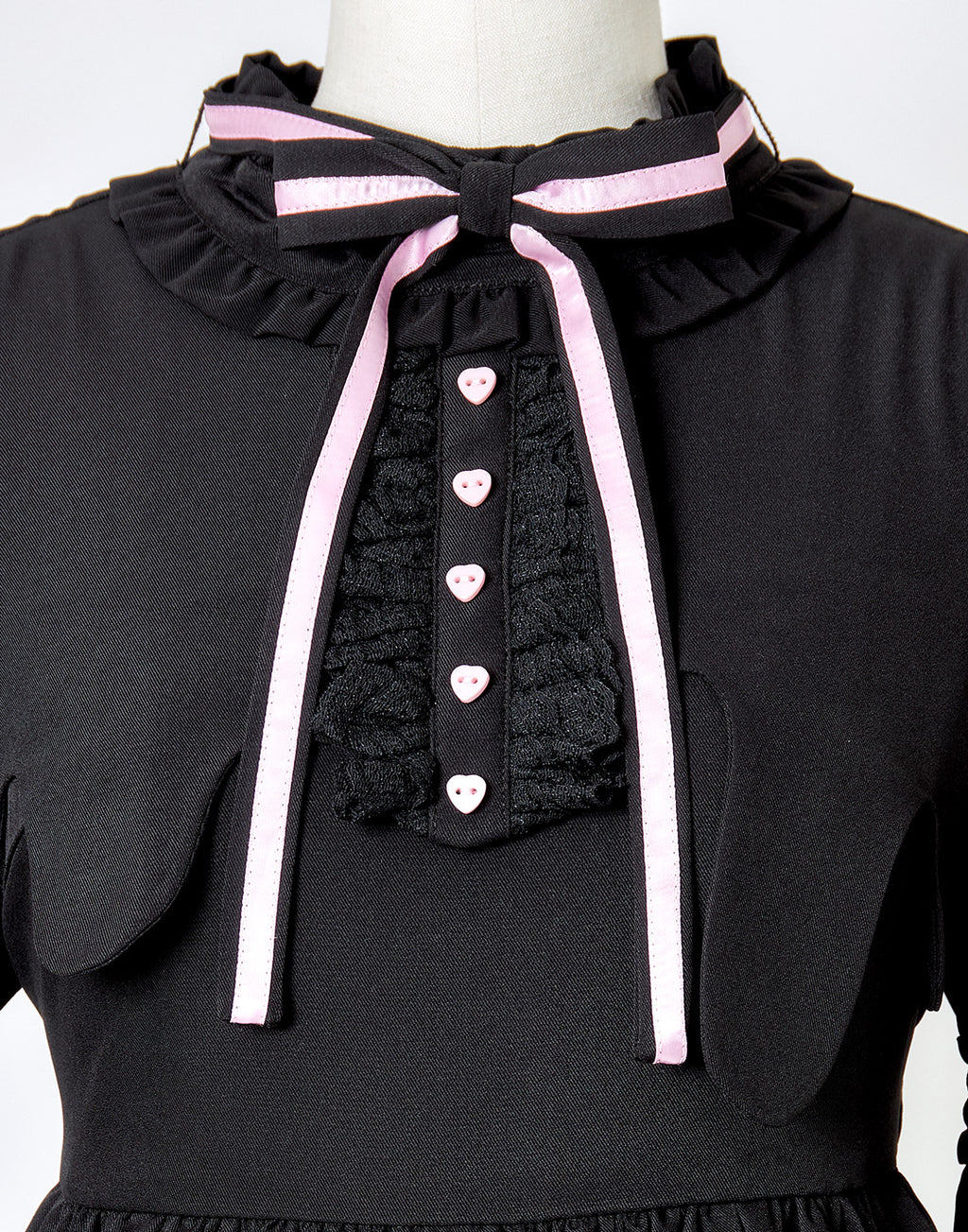 AVENCHUMU Melty bicolor ribbon flare sleeve one piece