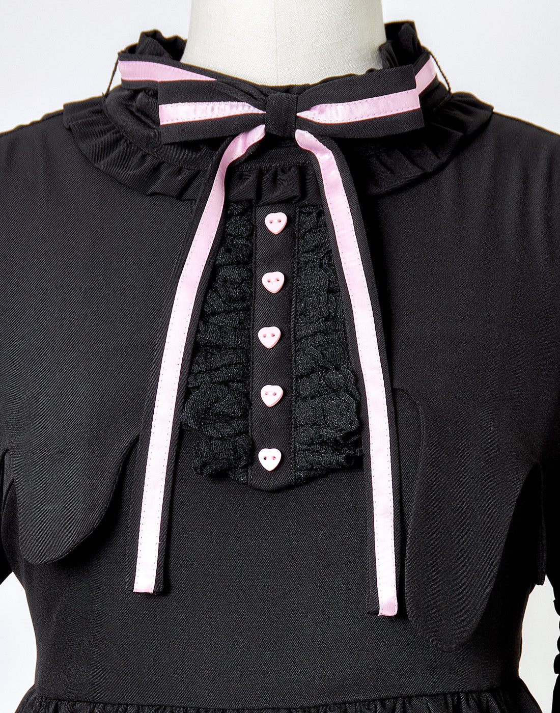 AVENCHUMU Melty bicolor ribbon flare sleeve one piece