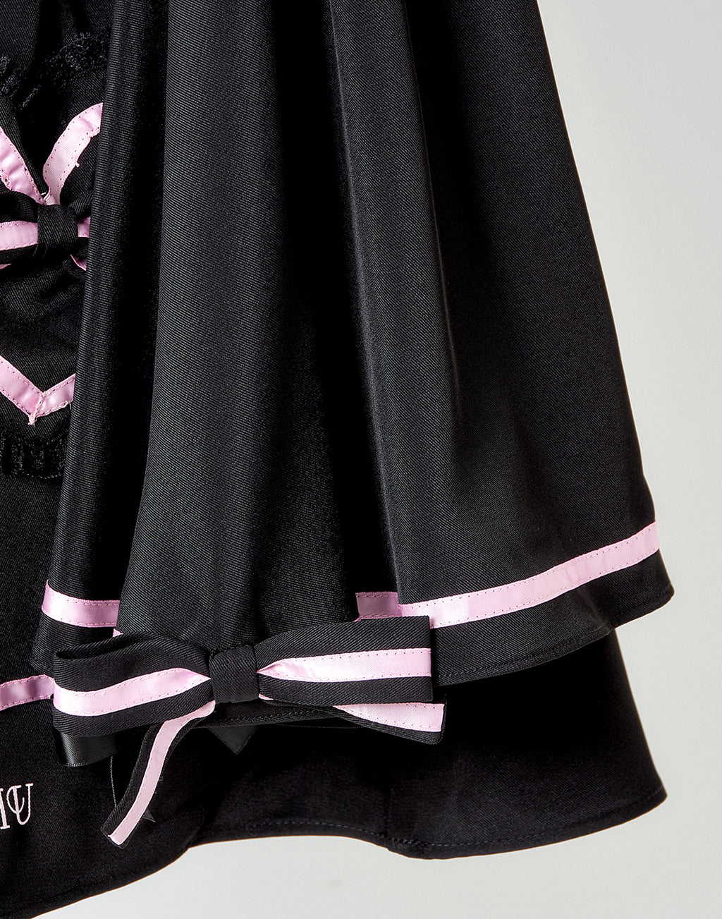 AVENCHUMU Melty bicolor ribbon flare sleeve one piece