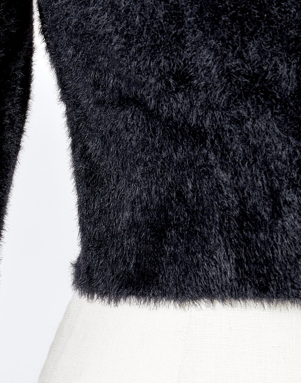 AVENCHUMU Body piercing button sailor shaggy knit cardigan