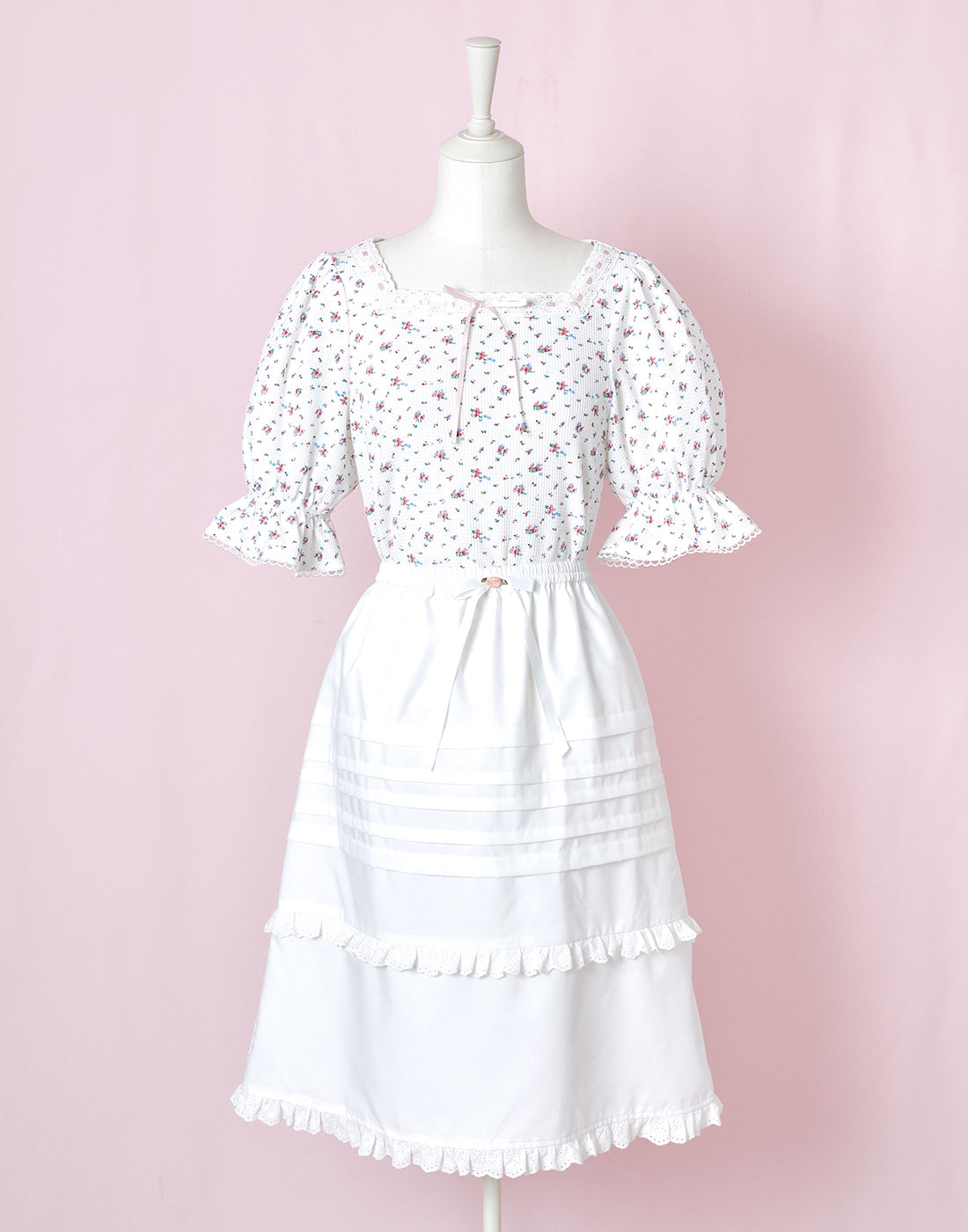 Lolime Baby flowers Puff Sleeved T-Shirt