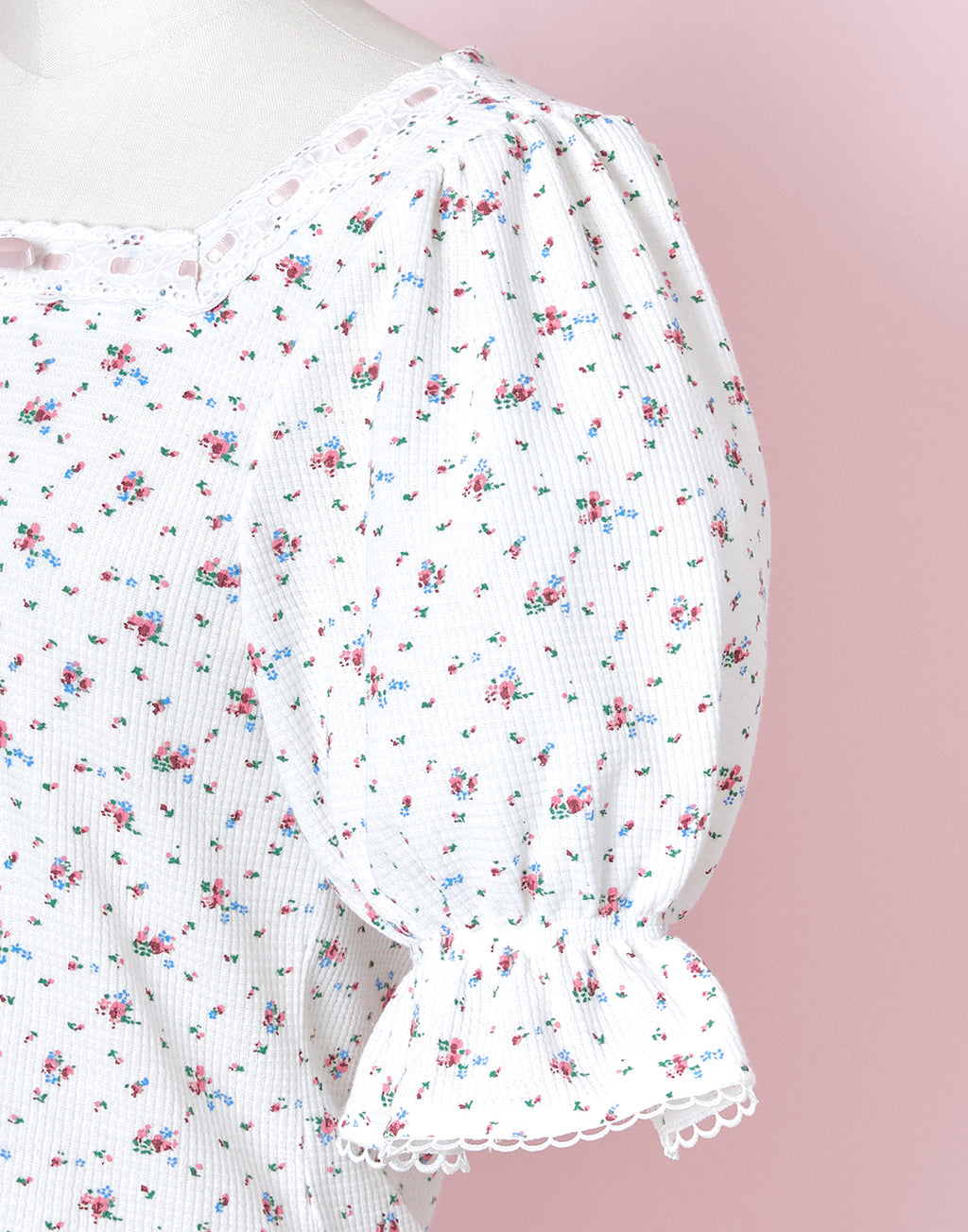 Lolime Baby flowers Puff Sleeved T-Shirt