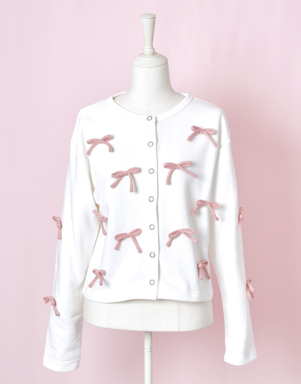 Lolime Ribbon Ribbon-deco Cardigan