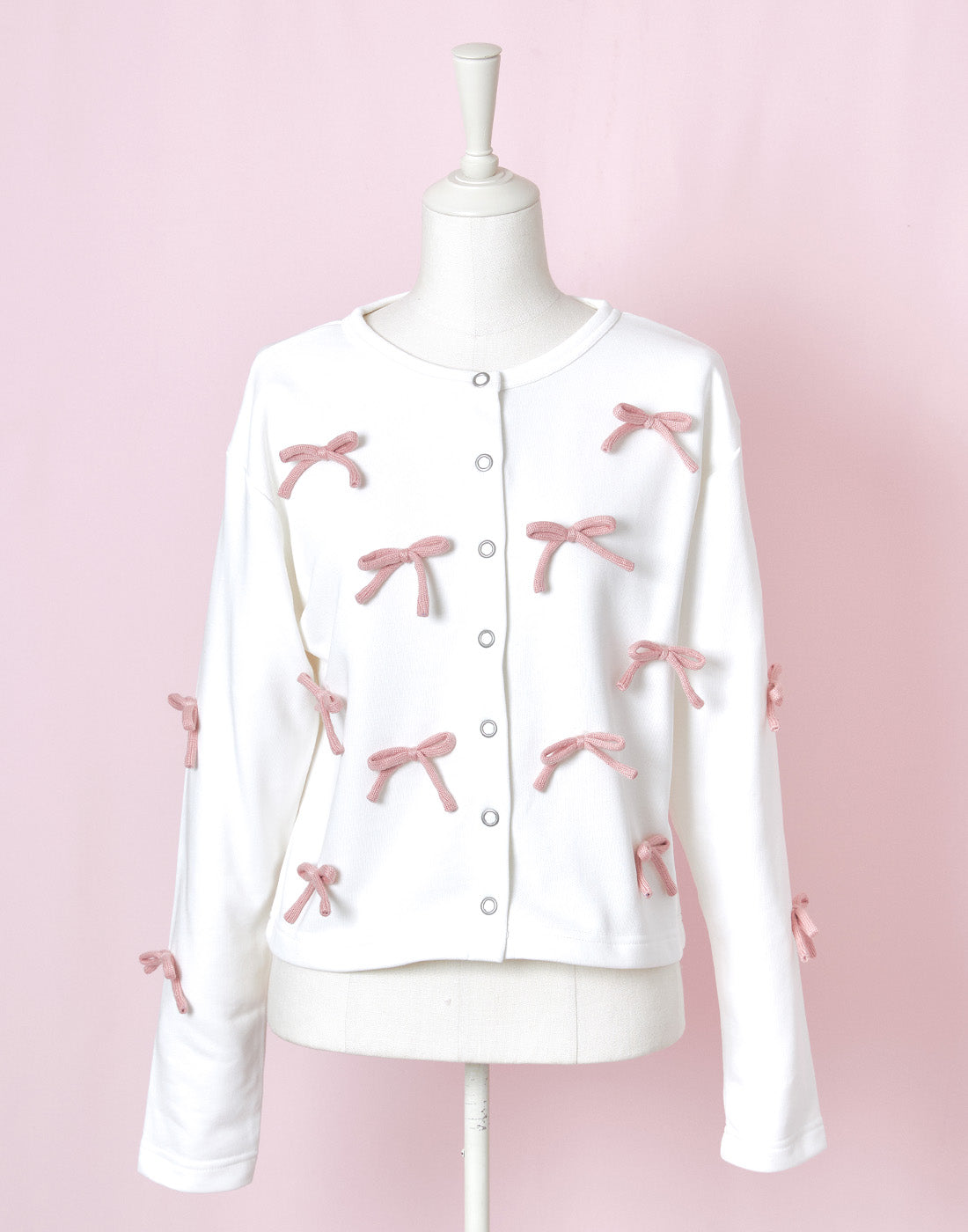 Lolime Ribbon Ribbon-deco Cardigan