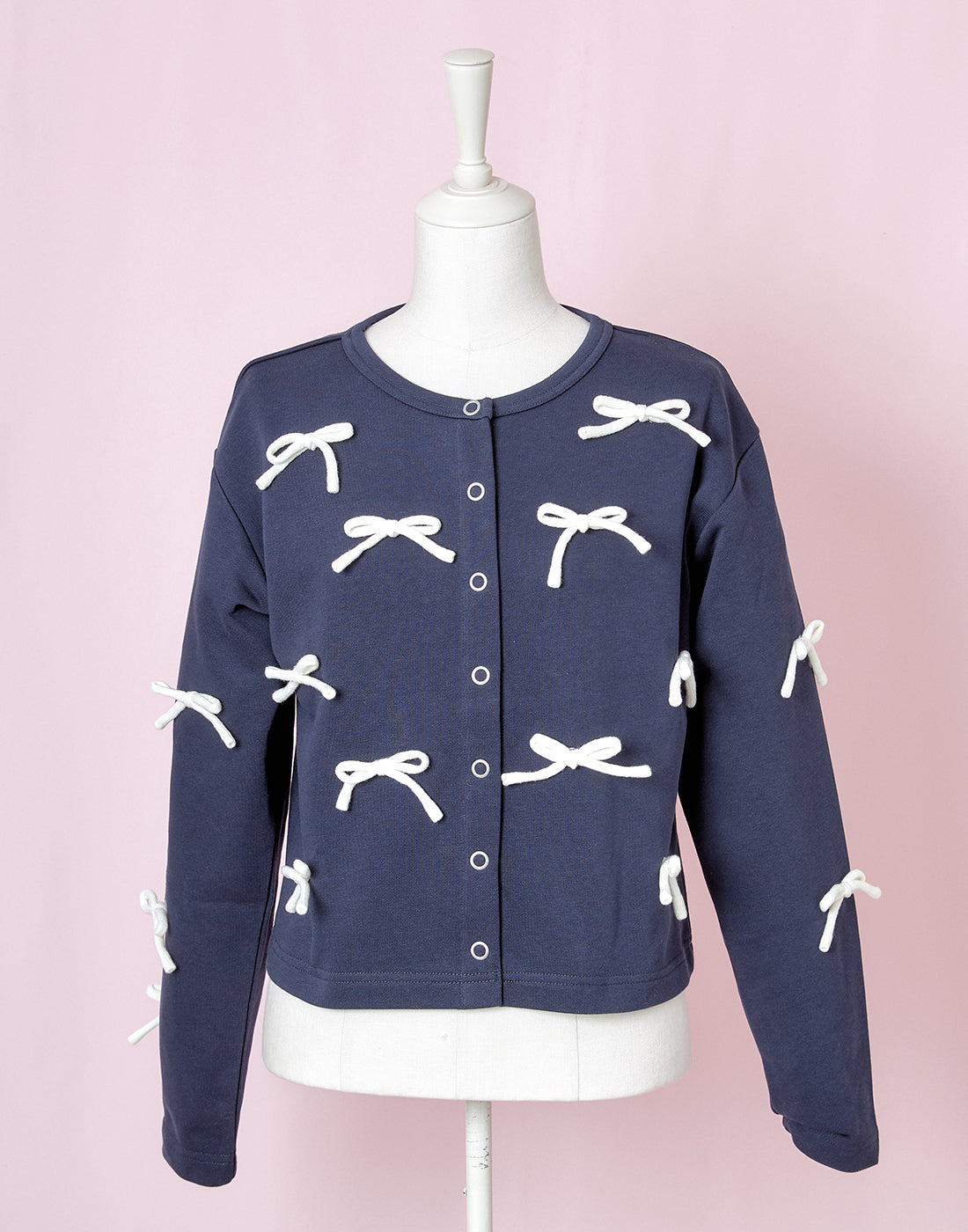 Lolime Ribbon Ribbon-deco Cardigan