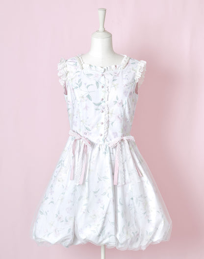 <March Delivery> mellfy memory Blooming butterfly balloon Dress