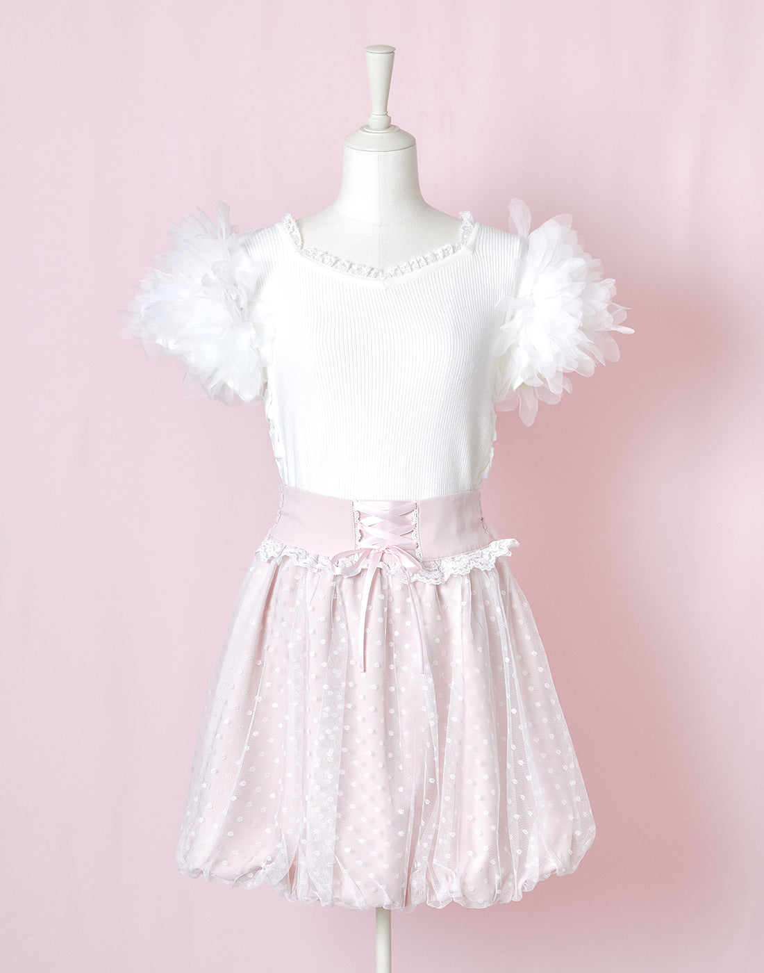 mellfy memory Angel tulle balloon Skirt