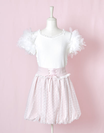 <March Delivery> mellfy memory Angel tulle balloon Skirt