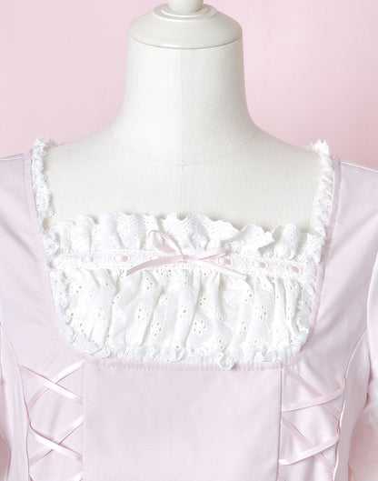 <March Delivery> mellfy memory Love to Doll lace up Blouse