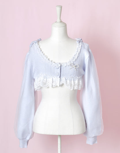 <March Delivery> mellfy memory Like sugar candy Knit Bolero