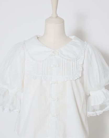 mellfy memory Dreamy mini ribbon Blouse