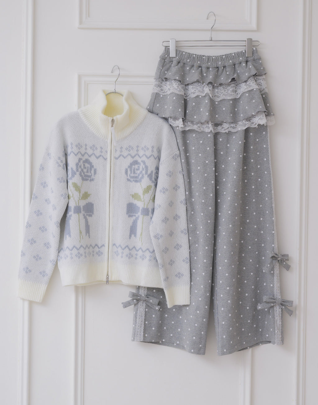 Lolime fancy dot layered pantsskirt