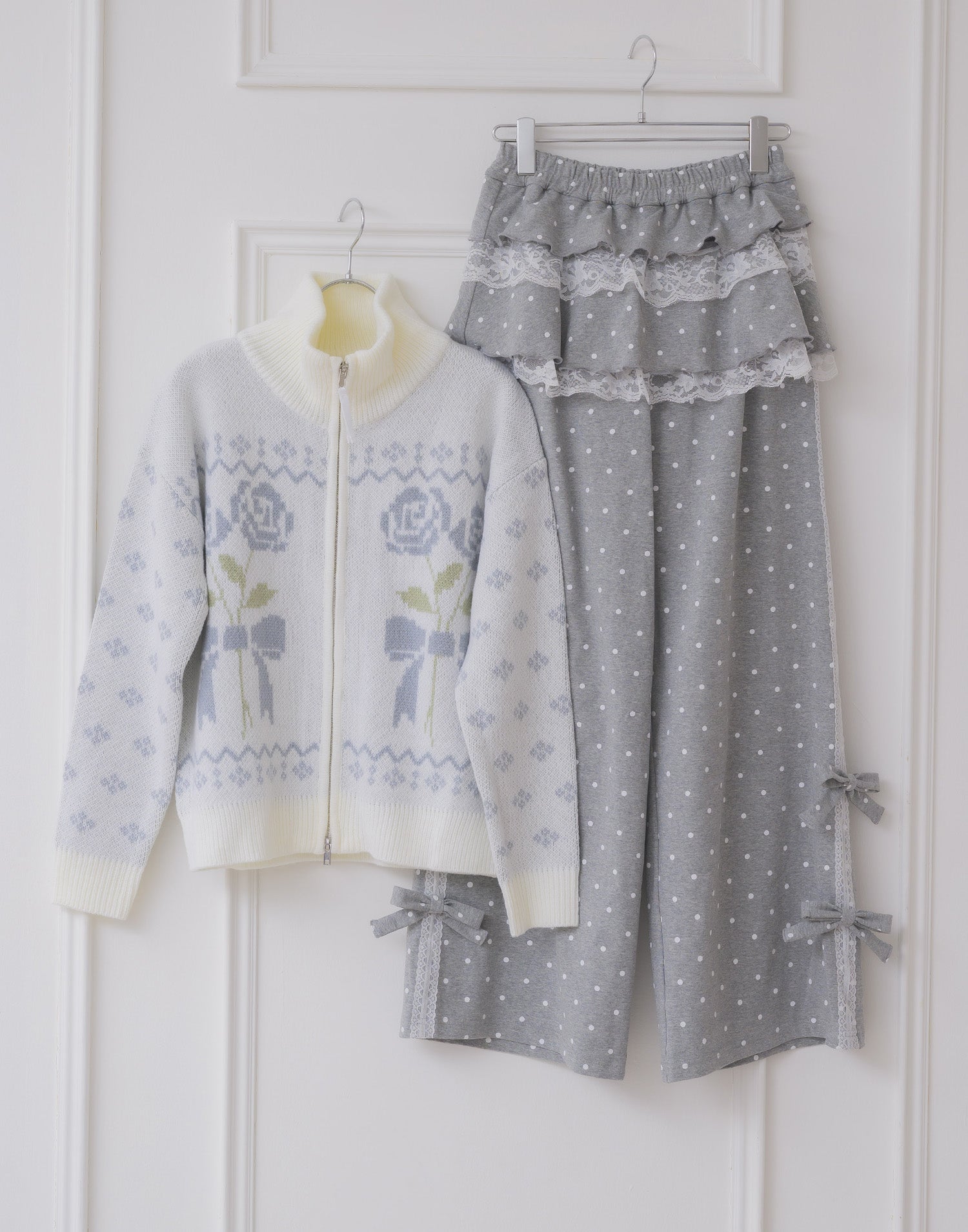 Lolime fancy dot layered pantsskirt