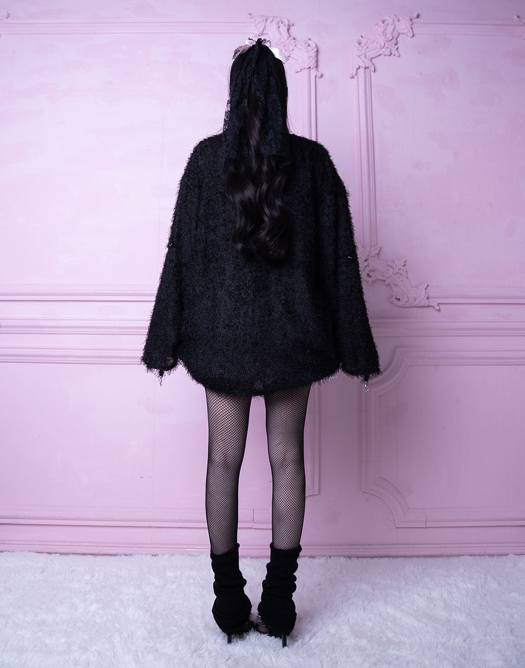 <Deliver in Late September> AVENCHUMU Studs cross shaggy tops