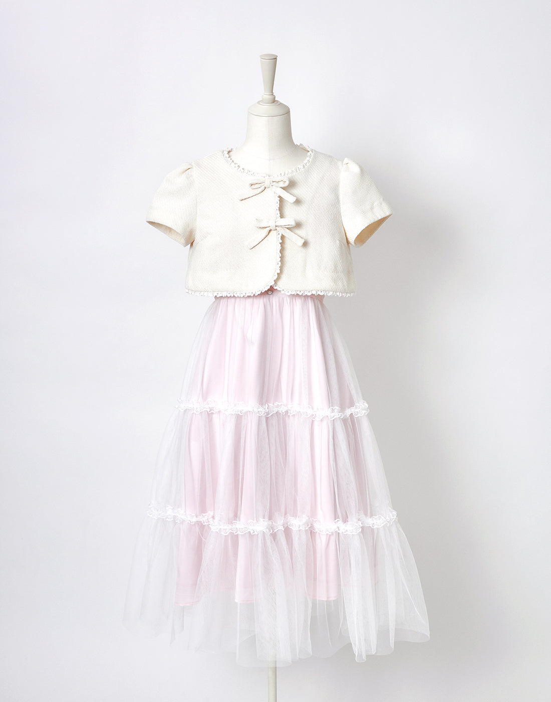 <April Delivery> mellfy memory Dear classy Girl tweed Bolero