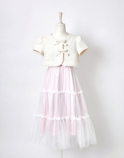 <April Delivery> mellfy memory Dear classy Girl tweed Bolero