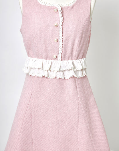 <April Delivery> mellfy memory Dear classy Girl tweed Dress