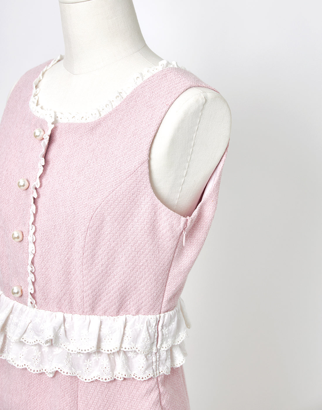 <April Delivery> mellfy memory Dear classy Girl tweed Dress