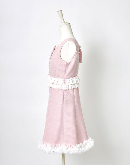 <April Delivery> mellfy memory Dear classy Girl tweed Dress