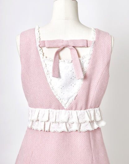 <April Delivery> mellfy memory Dear classy Girl tweed Dress