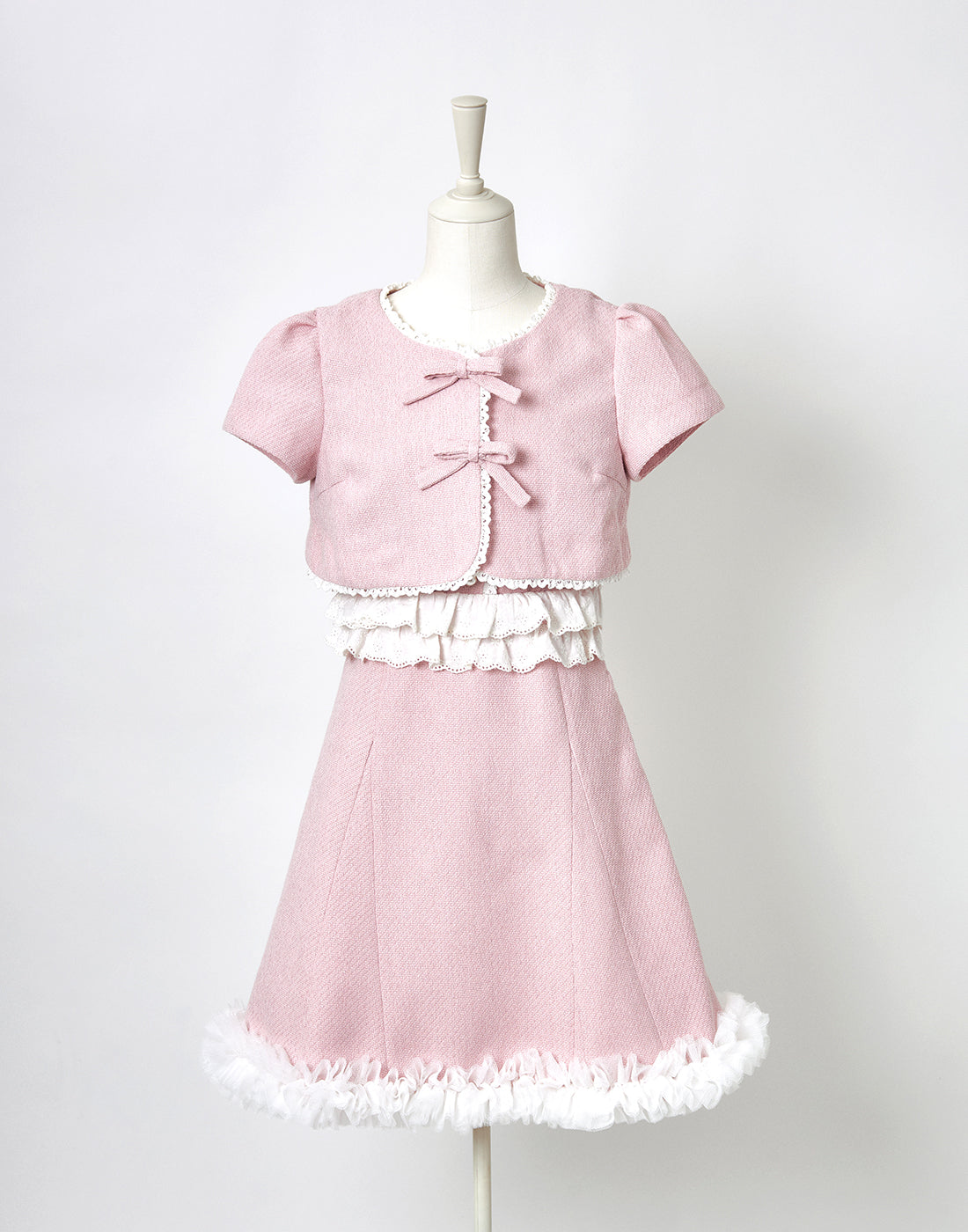 <April Delivery> mellfy memory Dear classy Girl tweed Dress