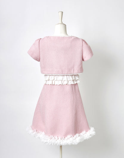 <April Delivery> mellfy memory Dear classy Girl tweed Dress