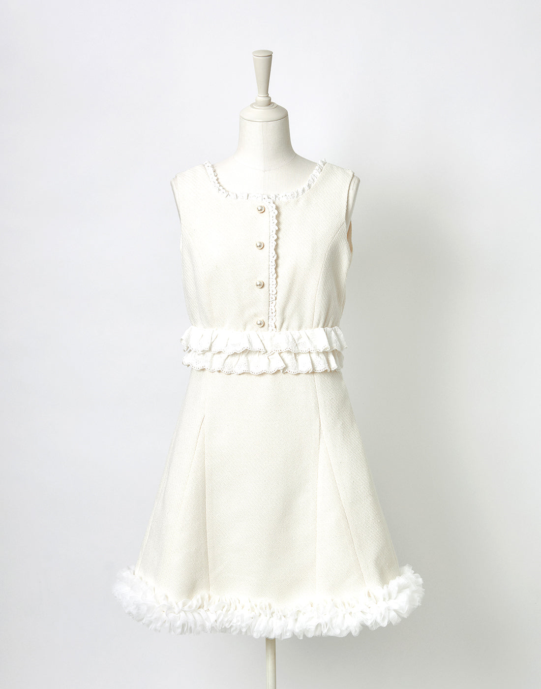 <April Delivery> mellfy memory Dear classy Girl tweed Dress