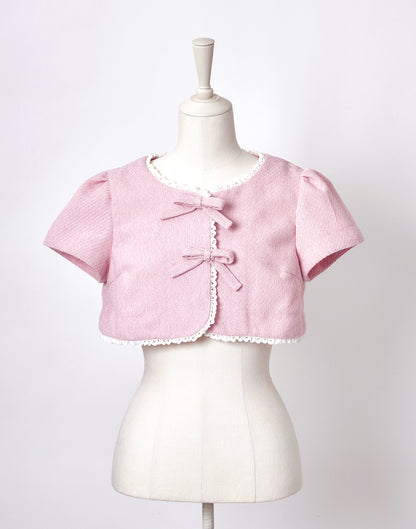 <April Delivery> mellfy memory Dear classy Girl tweed Bolero
