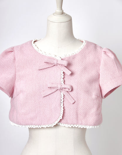 <April Delivery> mellfy memory Dear classy Girl tweed Bolero