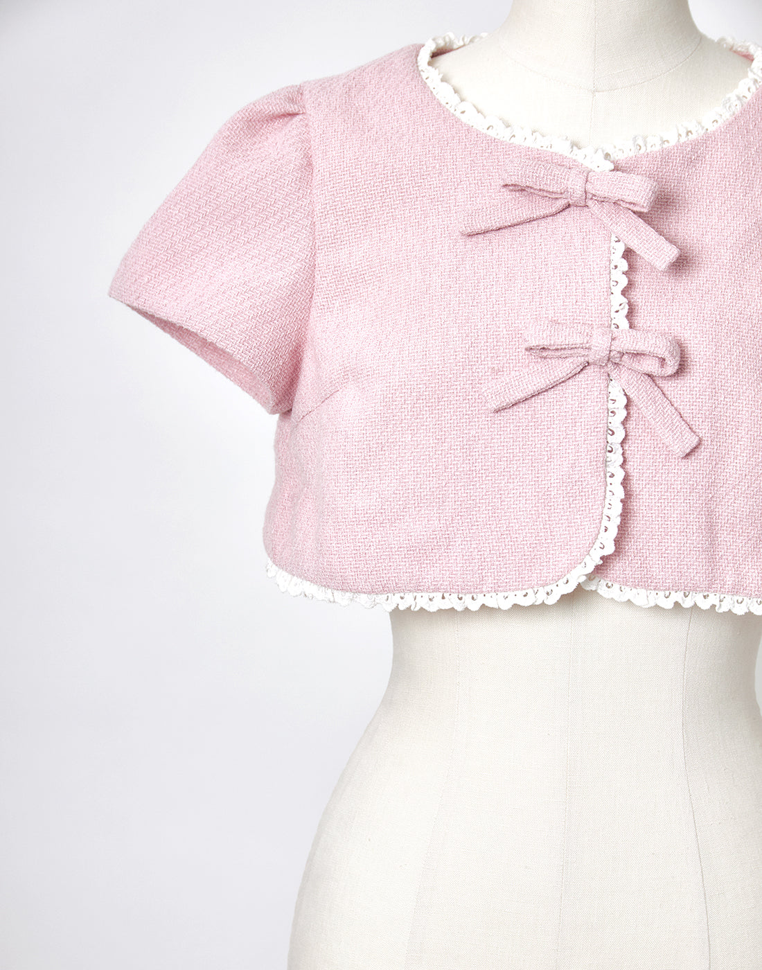 <April Delivery> mellfy memory Dear classy Girl tweed Bolero