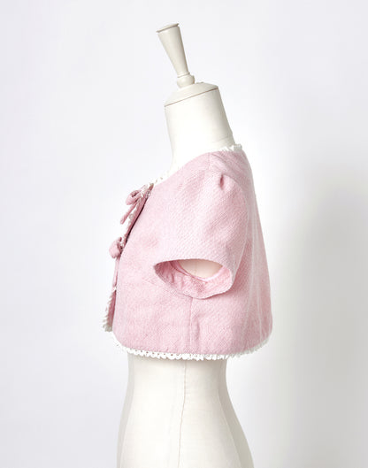 <April Delivery> mellfy memory Dear classy Girl tweed Bolero