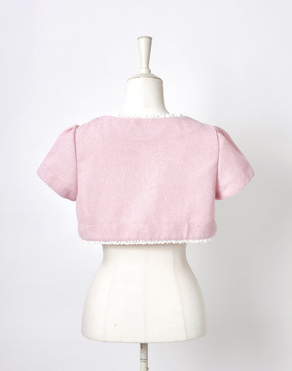 <April Delivery> mellfy memory Dear classy Girl tweed Bolero