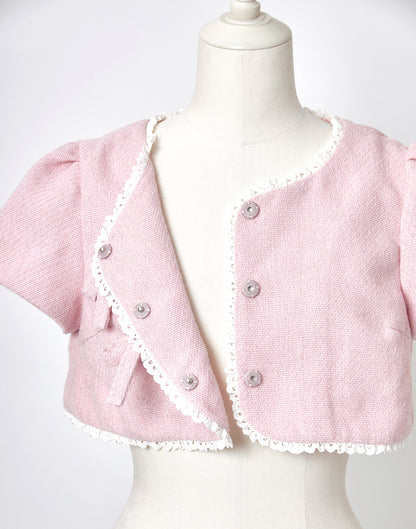 <April Delivery> mellfy memory Dear classy Girl tweed Bolero