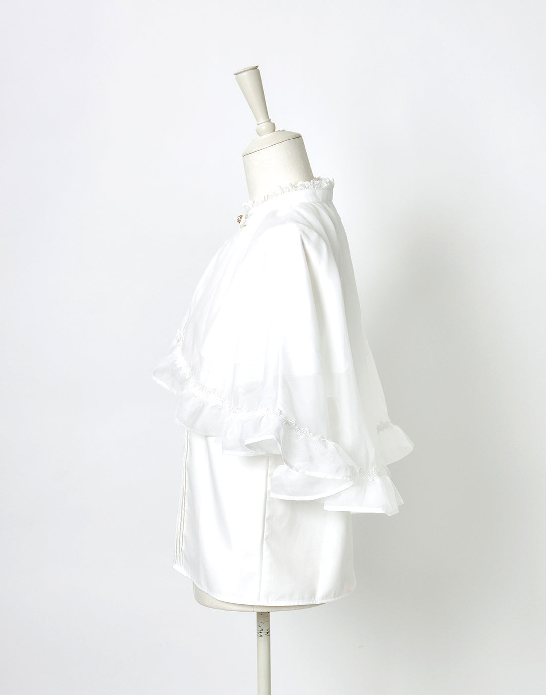 <April Delivery> mellfy memory Angel's play sheer cape Blouse