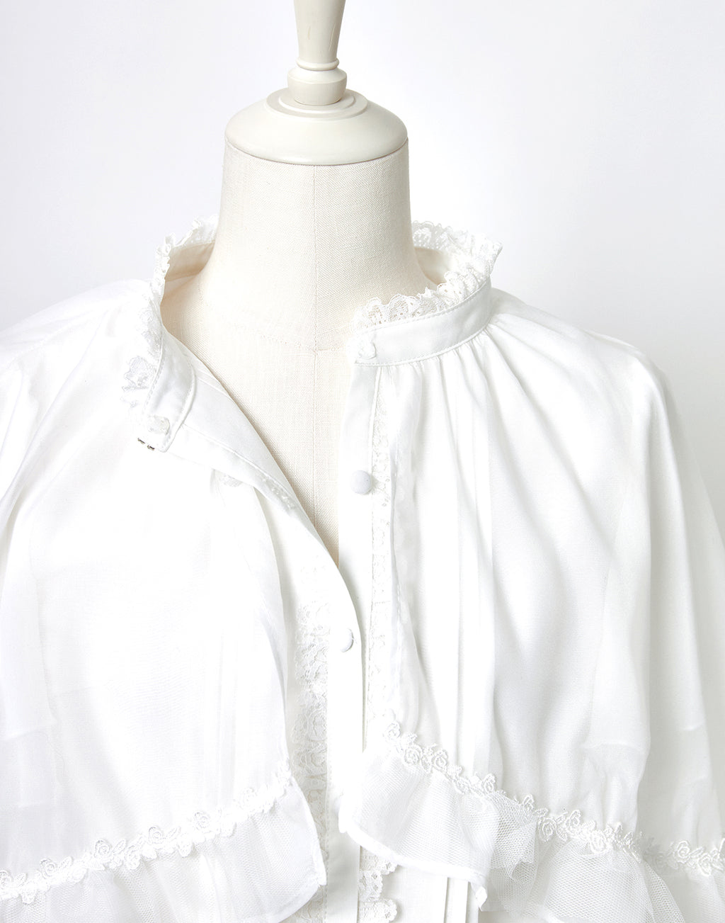 mellfy memory Angel's play sheer cape Blouse