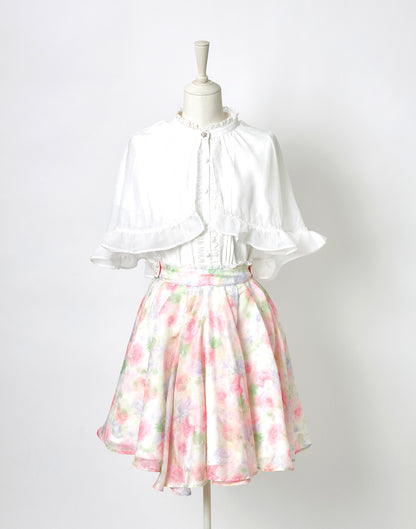 <April Delivery> mellfy memory Angel's play sheer cape Blouse
