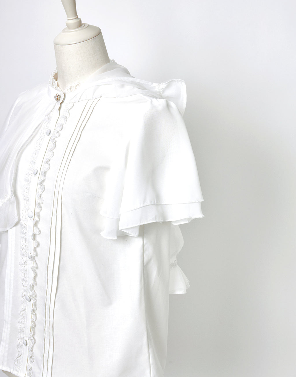 mellfy memory Angel's play sheer cape Blouse