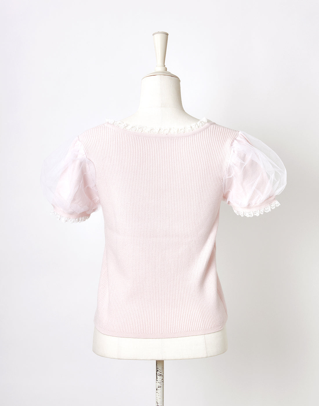 mellfy memory Cotton lace cute twin ribbon Top