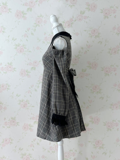 EATME Wool Mix Checked Dress