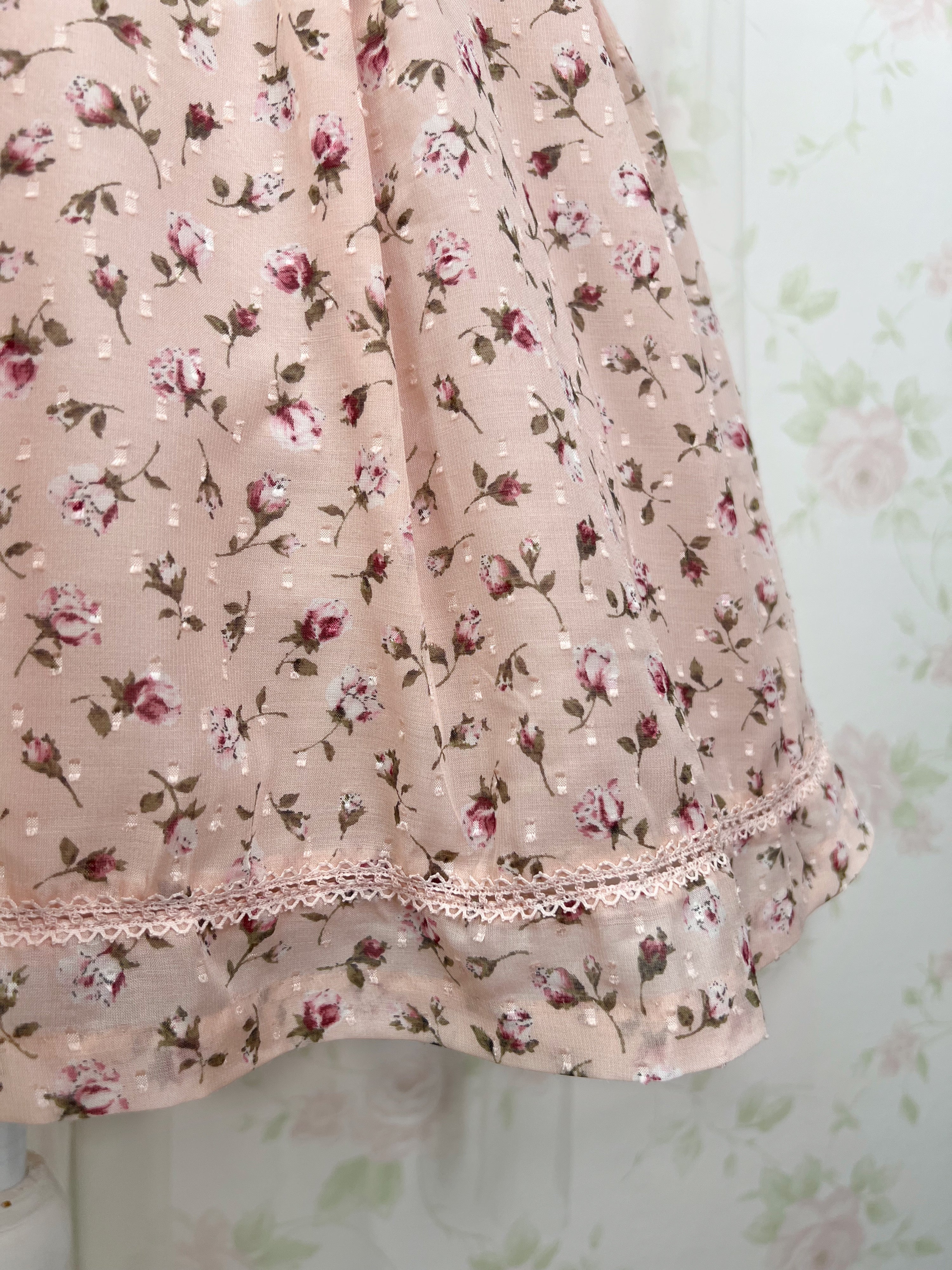 L'EST ROSE Floral Dolly Collar Dress