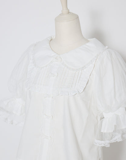 mellfy memory Dreamy mini ribbon Blouse