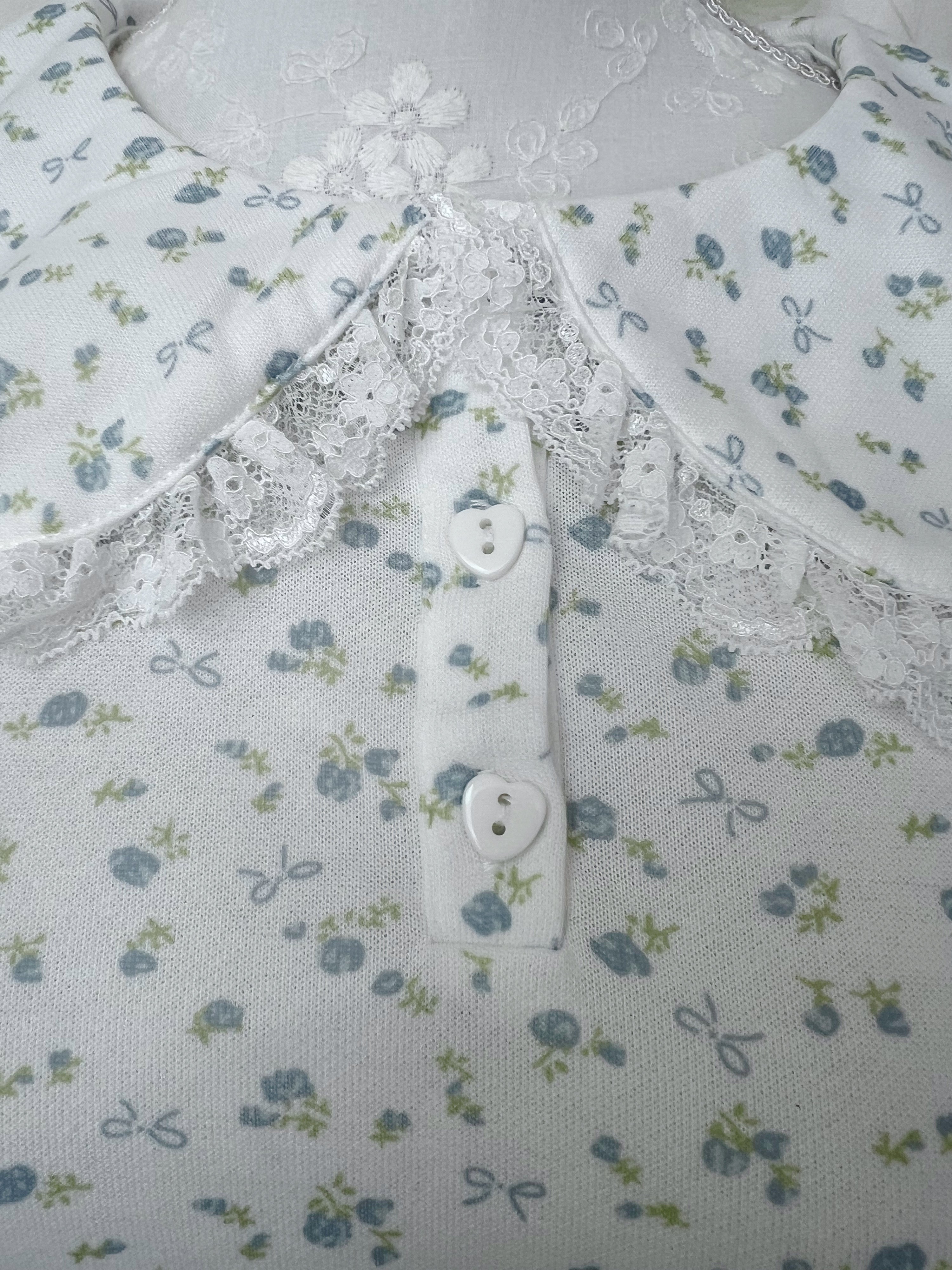 majoretty Petite Floral Tiered Dress (Blue)