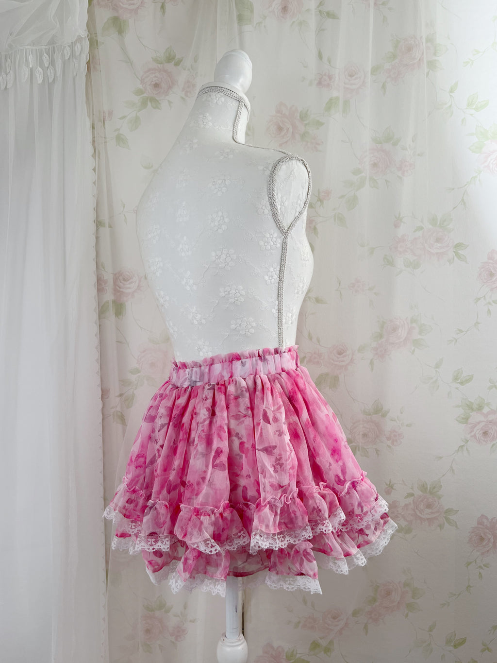 Evori Glow Sakura Chiffon Skirt