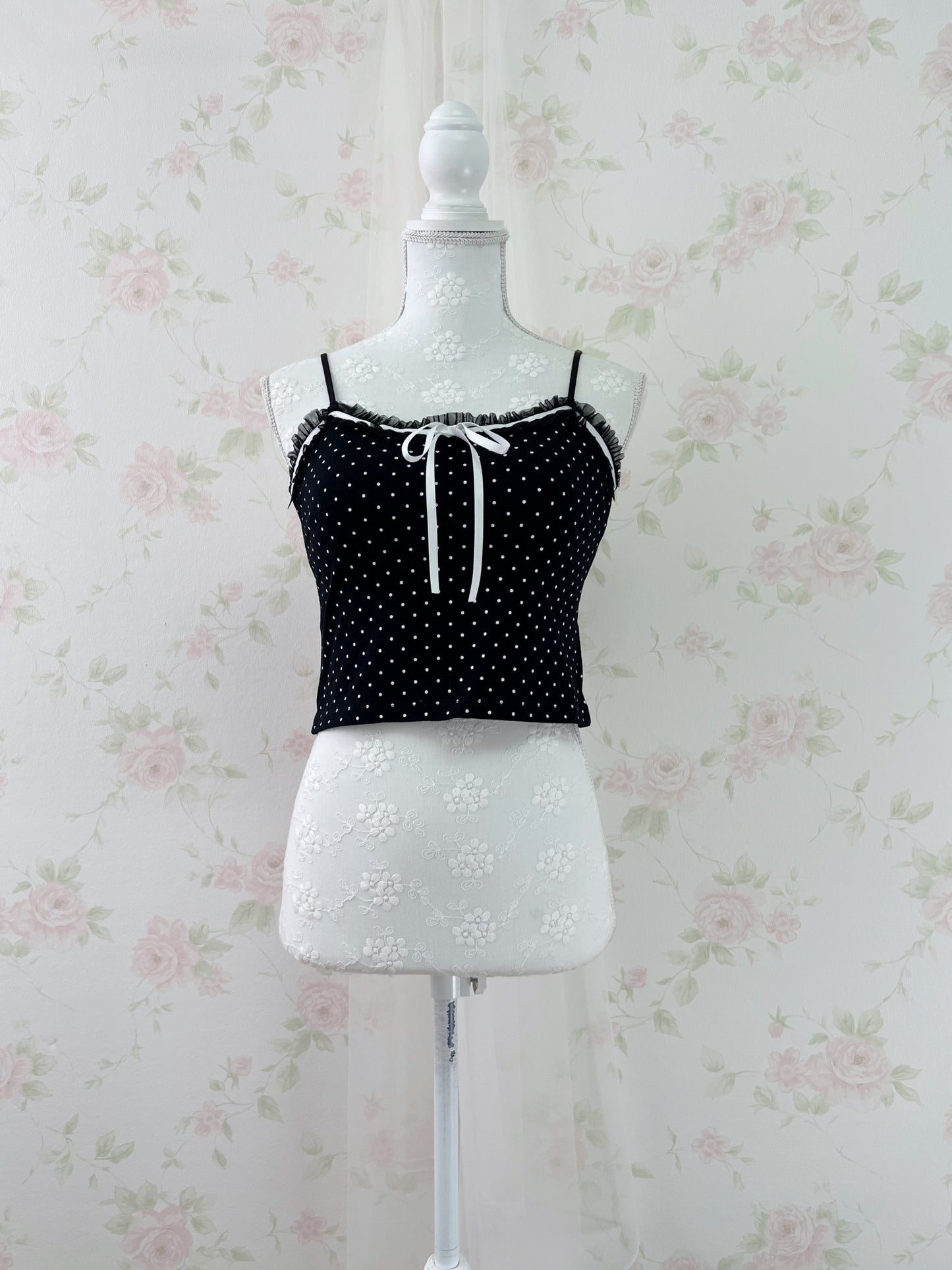 Olive des Olive Polka Dot Camisole (Black)