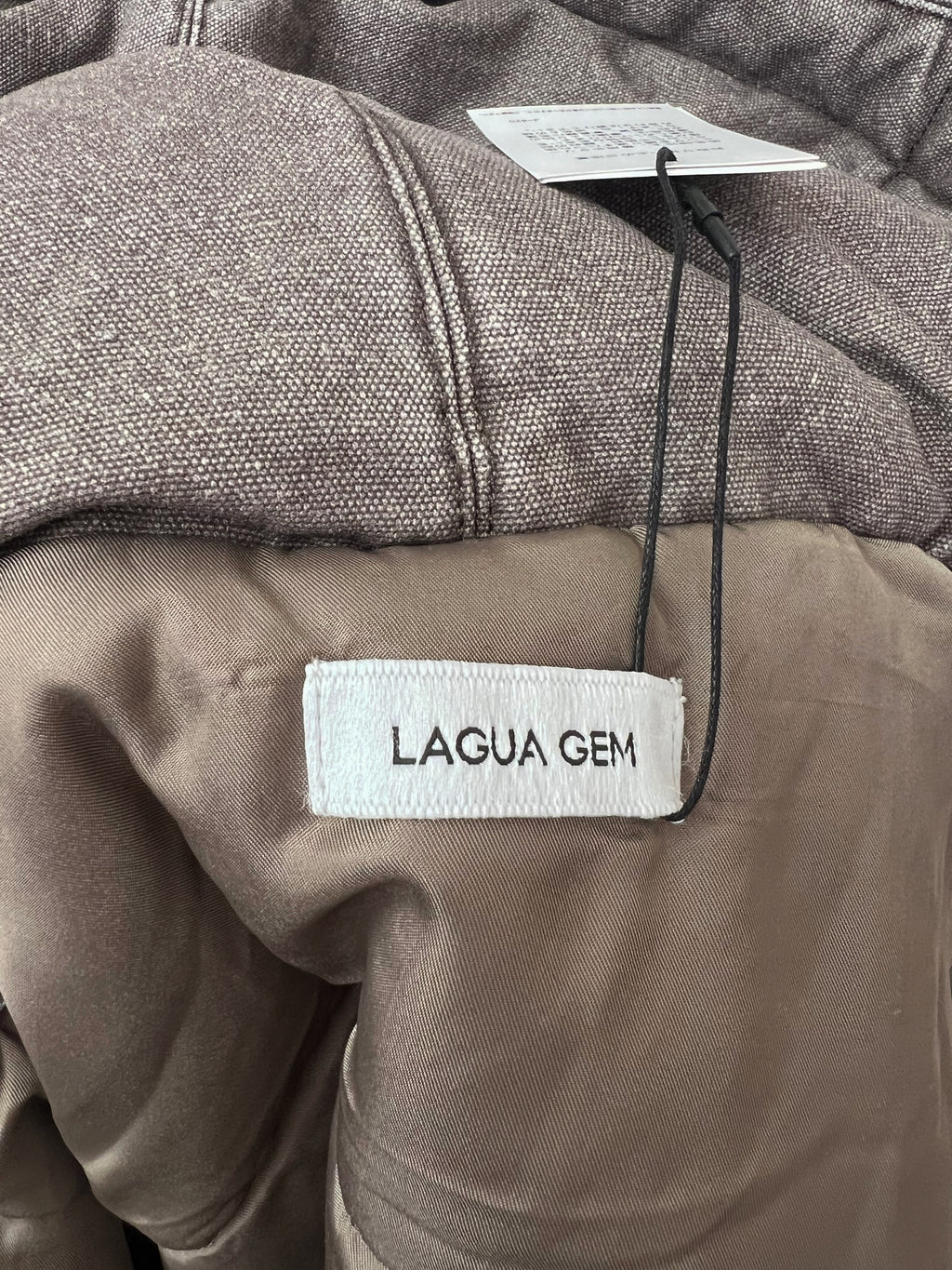 LAGUA GEM Cotton Hoodie Gradation Jacket (Brown)
