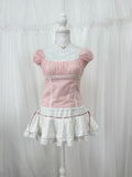 1998beforethedawn Cynthia Top(Peach Pink)